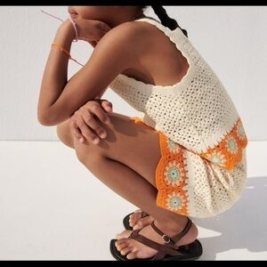 Zara Floral Crochet Top Size 13-14 Kids NWT